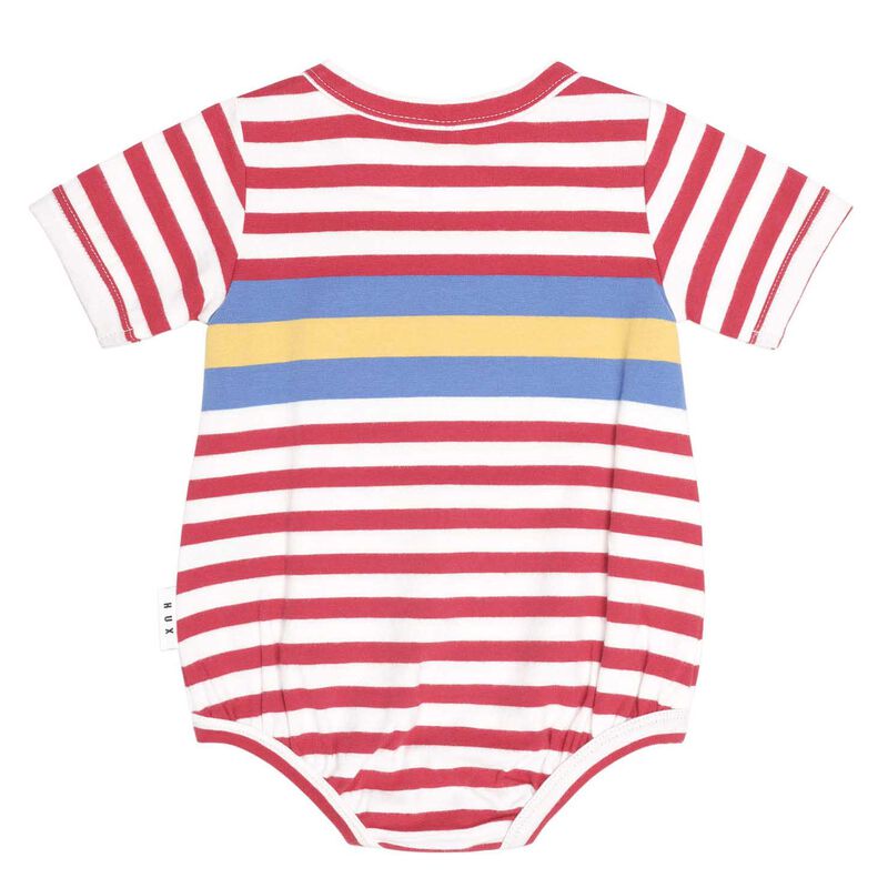 Huxbaby Fireman Stripe Romper image number 3